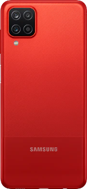 Samsung Galaxy A12 rood achterkant