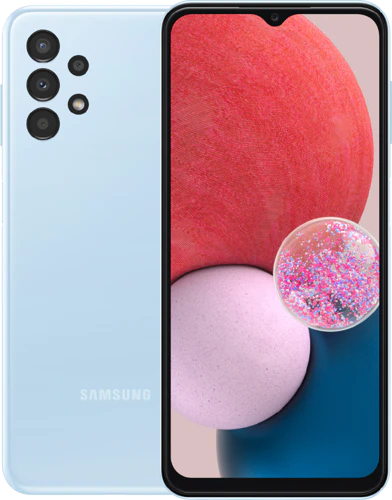 Samsung Galaxy A13 blauw overzicht