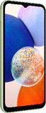 Samsung Galaxy A14 5G grön front vänster sida