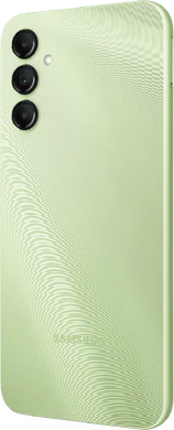 Samsung Galaxy A14 5G grön tillbaka vänster sida