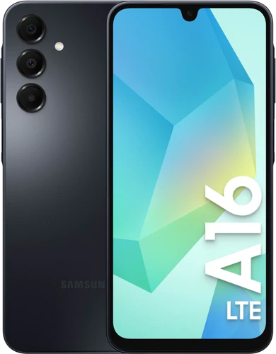 Samsung Galaxy A16 4G zwart overzicht Samsung Galaxy A16 4G zwart overzicht