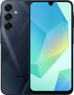 Samsung Galaxy A16 5G blauw zwart overzicht