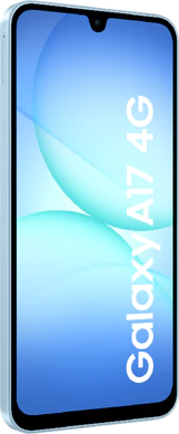Samsung Galaxy A17 4G blue front left side