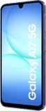Samsung Galaxy A17 5G blauw voorkant rechterzijkant
