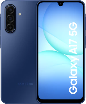Samsung Galaxy A17 5G blauw overzicht