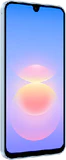 Samsung Galaxy A18 4G blauw voorkant linkerzijkant