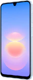 Samsung Galaxy A18 4G blauw voorkant rechterzijkant