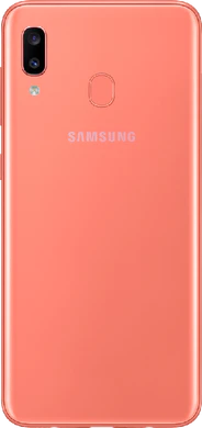 Samsung Galaxy A20e achterkant pink