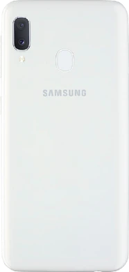 Samsung Galaxy A20e wit achterkant