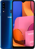 Samsung Galaxy A20s blauw overzicht