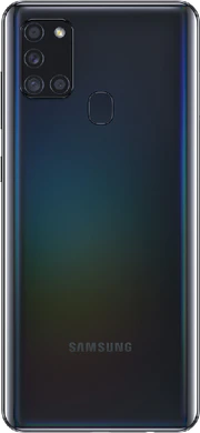 Samsung Galaxy A21s zwart achterkant