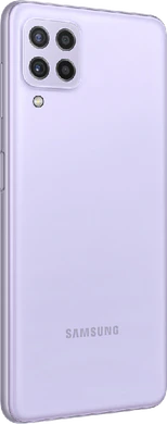 Samsung Galaxy A22 4G paars achterkant rechterzijkant