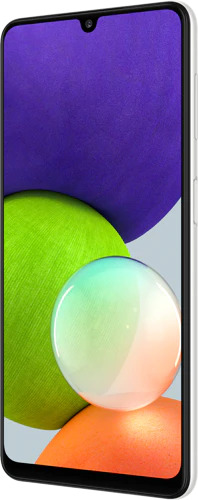 Samsung Galaxy A22 4G white front right side