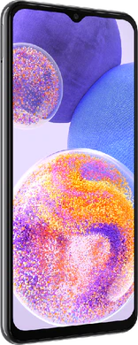 Samsung Galaxy A23 black front left side