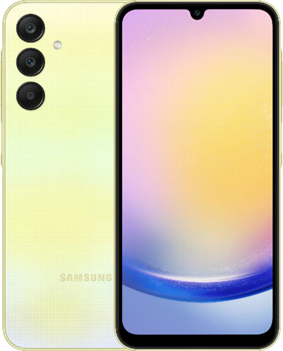 Samsung Galaxy A25 5g yellow overview
