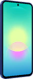 Samsung Galaxy A27 blauw voorkant linkerzijkant