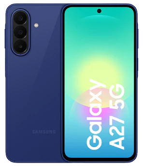 Samsung Galaxy A27 blauw overzicht