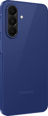 Samsung Galaxy A27 blauw achterkant rechterzijkant