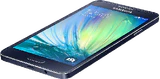 Samsung Galaxy A3 Duos zwart onderkant schuin