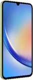 Samsung Galaxy A34 5G groen voorkant linkerzijkant