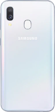 Samsung Galaxy A40 wit achterkant