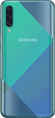 Samsung Galaxy A50s grön tillbaka