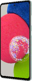 Samsung Galaxy a52s groen voorkant rechterzijkant