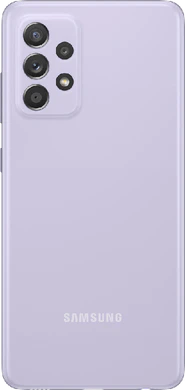 Samsung Galaxy a52s paars achterkant