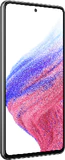 Samsung Galaxy A53 5G nero copertina frontale lato sinistro