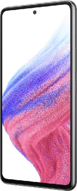 Samsung Galaxy A53 5G nero copertina frontale lato destro