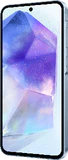 Samsung Galaxy A55 5g blå front højre side