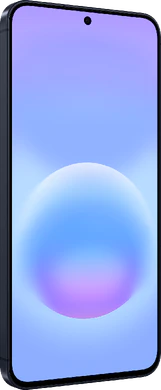 Samsung Galaxy A57 5g awesome navy blauw voorkant linkerzijkant