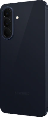 Samsung Galaxy A57 5g awesome navy blauw achterkant linkerzijkant