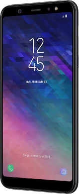 Samsung Galaxy a6 plus zwart rechterzijkant voorkant