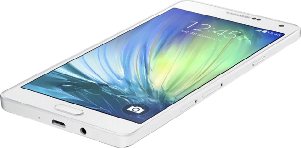 Samsung Galaxy A7 schuin wit