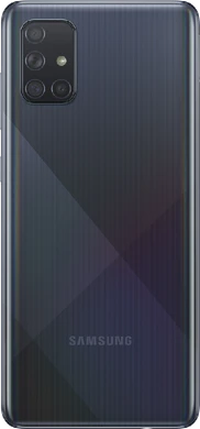 Samsung Galaxy A71 svart tillbaka