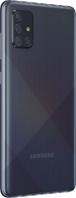 Samsung Galaxy A71 svart tillbaka höger sida