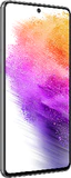 Samsung Galaxy A73 5G grå front venstre side