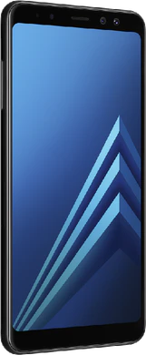 Samsung Galaxy a8 2018 black front left side