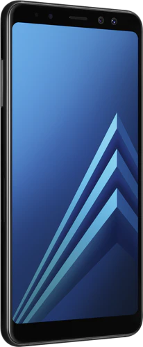 Samsung Galaxy a8 2018 black front left side