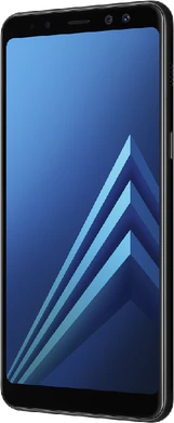 Samsung Galaxy a8 2018 black front right side