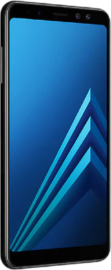 Samsung Galaxy a8 2018 duos nero copertina frontale lato sinistro