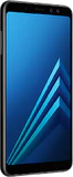 Samsung Galaxy a8 2018 duos nero copertina frontale lato sinistro