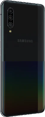 Samsung Galaxy A90 5G svart tillbaka höger sida