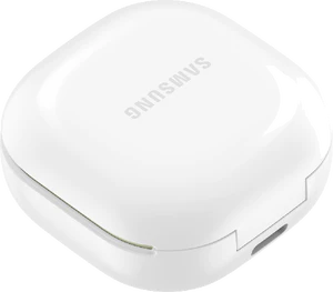 Samsung Galaxy Buds 2 green case top tilted ed closed