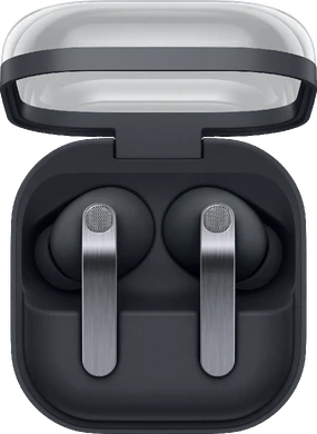 Samsung Galaxy Buds 4 Pro black case front opened