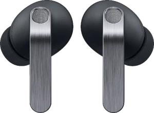 Samsung Galaxy Buds 4 Pro black earbuds out side