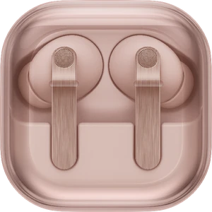 Samsung Galaxy Buds 4 Pro pink gold case front closed