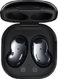 Samsung Galaxy Buds Live black case front opened