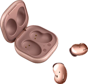 Samsung Galaxy Buds Live bronze case overview